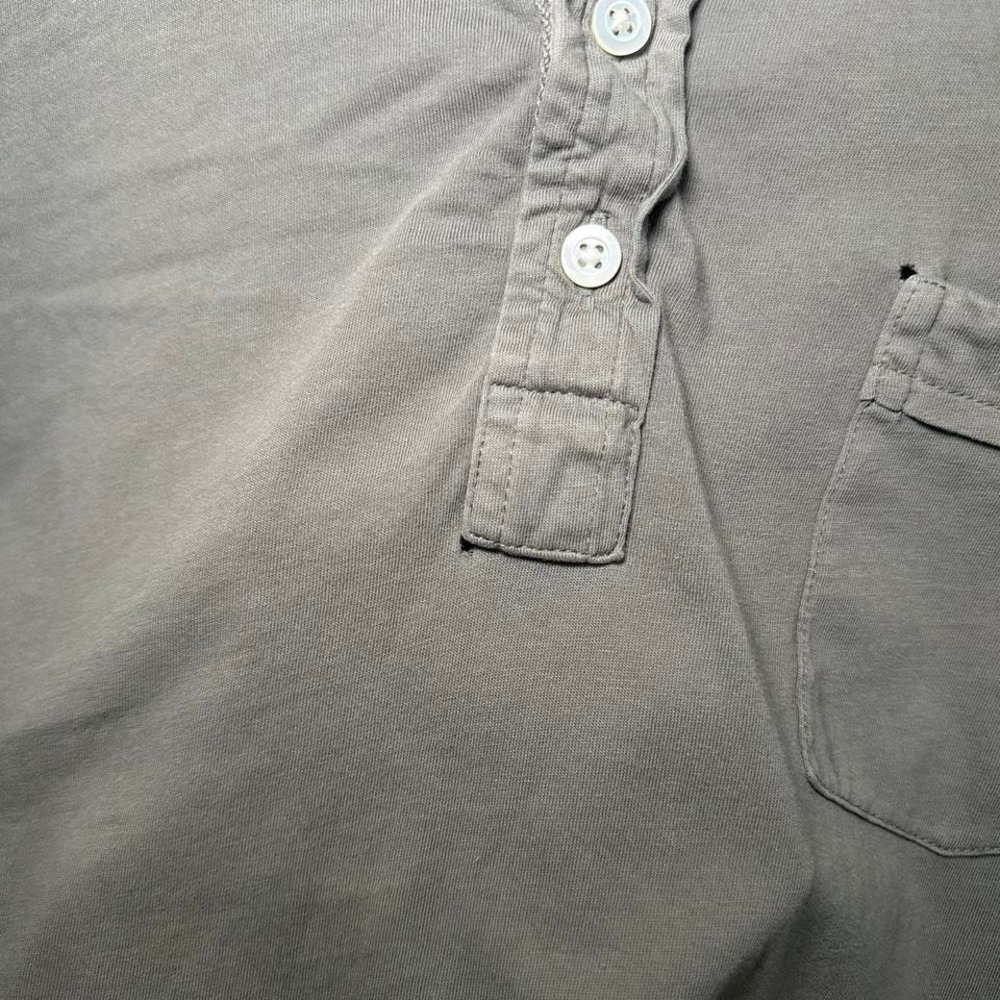 Billy Reid Long Sleeve Polo — Soft Cotton Jersey (L) - Picture 4 of 5